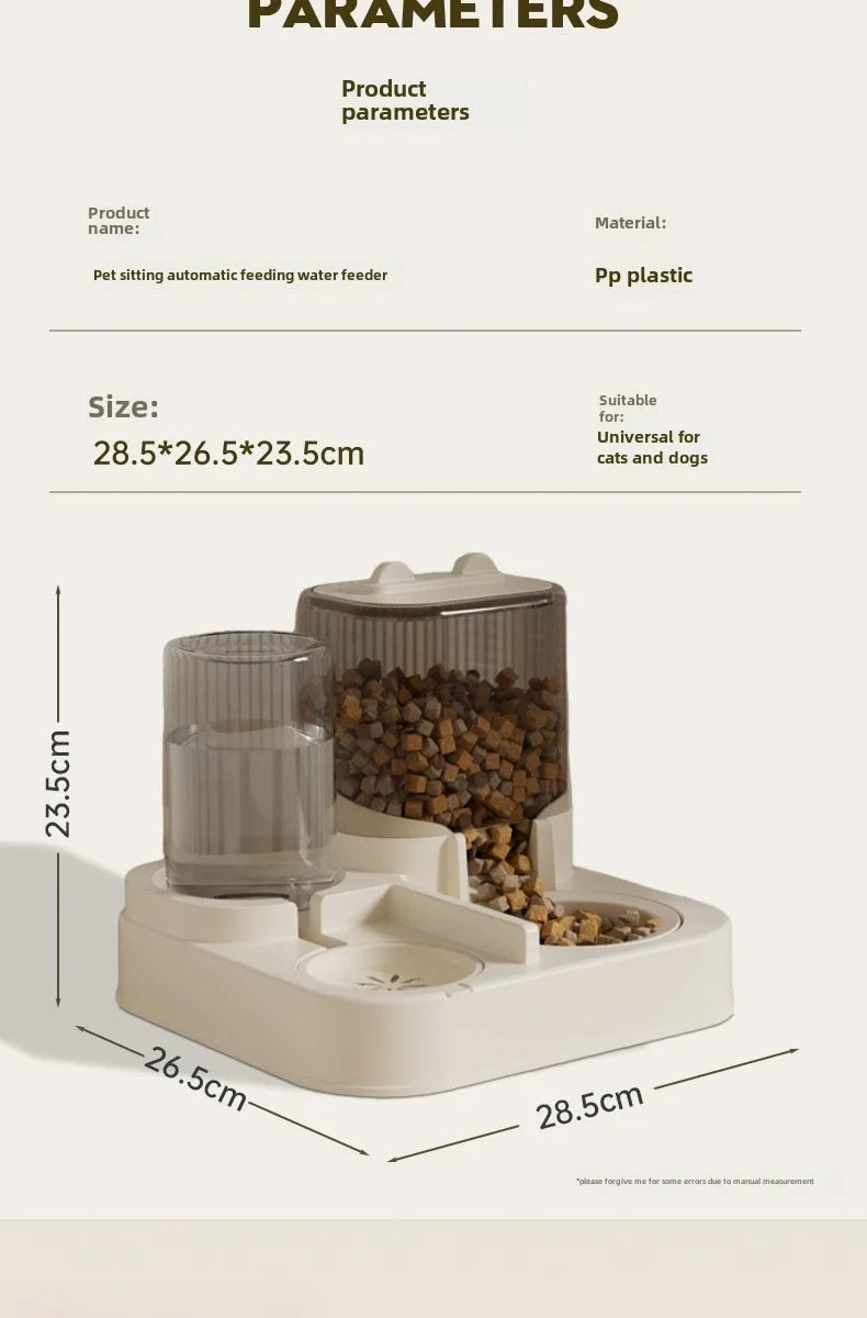 Automatic Pet Feeder | Water Dispenser Combo
