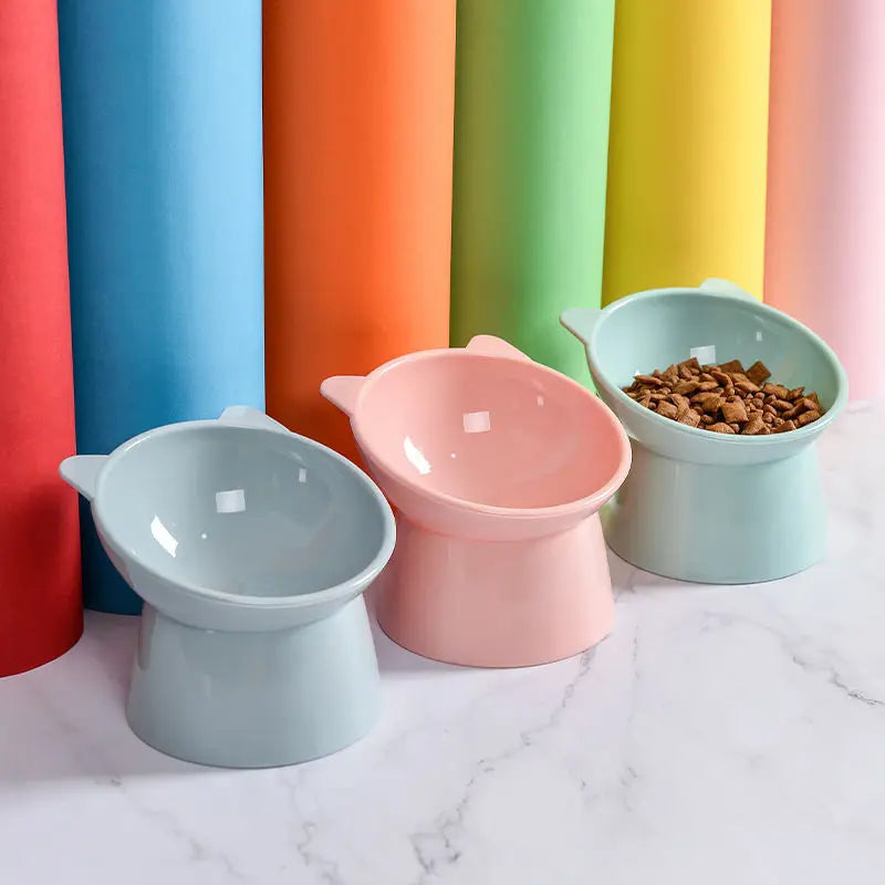 Plastic Cat Bowl | Ergonomic Design for Happy Pets