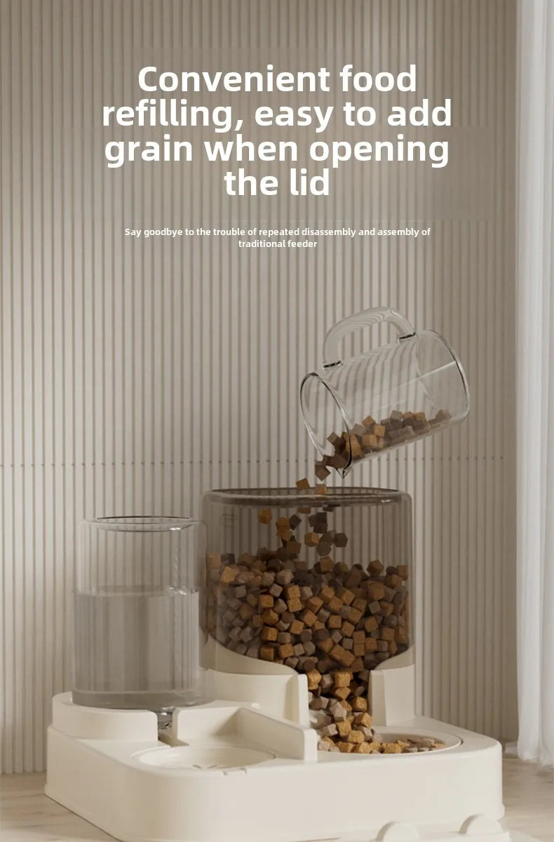 Automatic Pet Feeder | Water Dispenser Combo