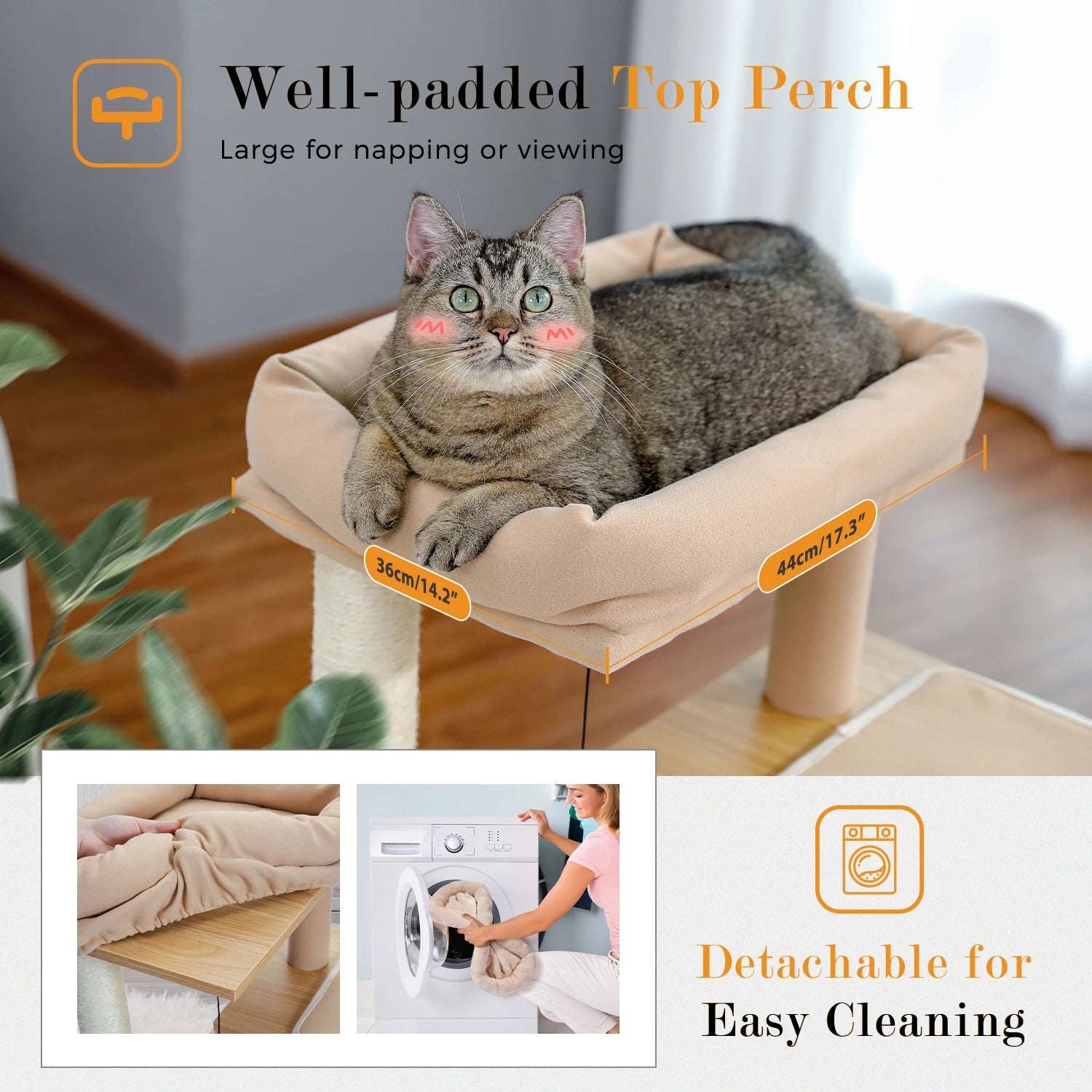 Wooden Cat Tower | Stylish Multi-Level Design