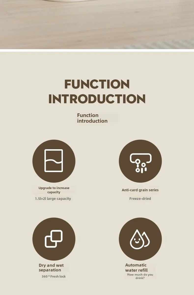 Automatic Pet Feeder | Water Dispenser Combo